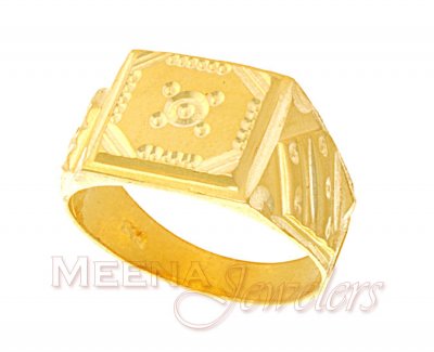 22Kt Gold Mens Ring ( Mens Gold Ring )