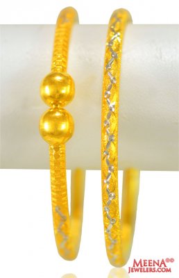 22kt Gold Kada (2PCS) ( Gold Bangles )