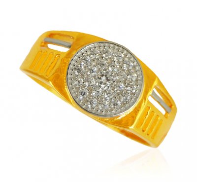 22k Gold Mens Stones Ring ( Mens Signity Rings )