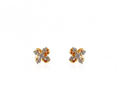 18Karat Gold Diamond Earring ( Diamond Earrings )