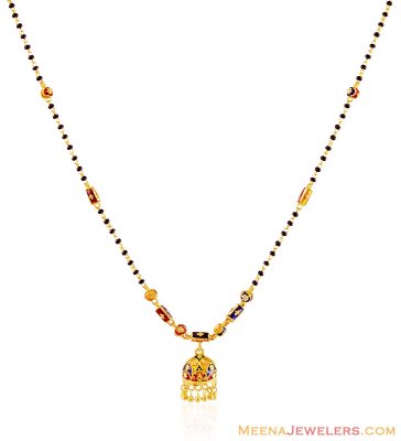 22k Gold Meenakari Mangalsutra  ( MangalSutras )