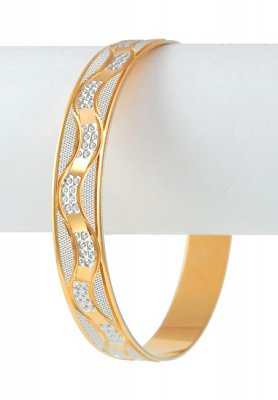 Gold Laser Bangle ( Two Tone Bangles )