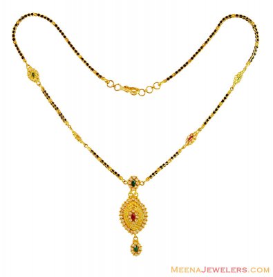 22K Fancy Polki Mangalsutra  ( MangalSutras )