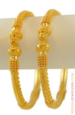 22k Yellow Gold Kada (2 pcs) ( Kadas )