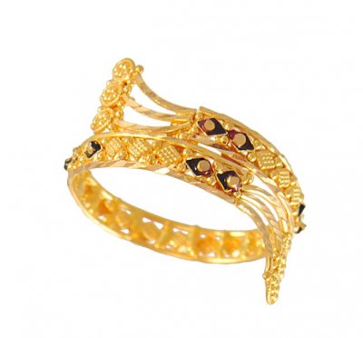 22Kt Gold Designer Ring ( Ladies Gold Ring )