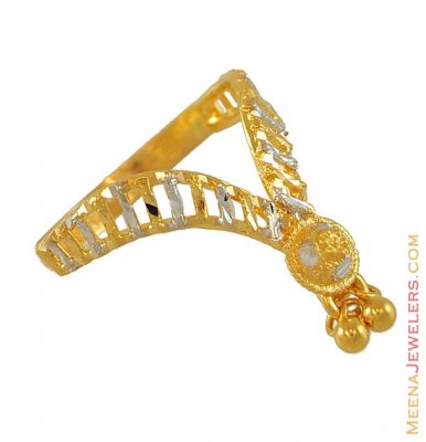 Gold Two Tone Ring ( Ladies Gold Ring )