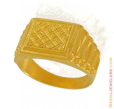 22K Mens Gold Ring ( Mens Gold Ring )