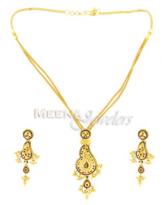 22Kt Light Necklace Set ( Light Sets )