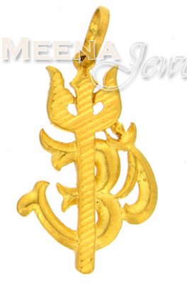 22 Kt Gold Pendant ( Om Pendants )