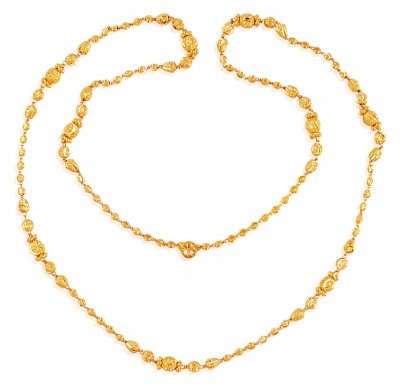 Long Ladies Fancy Gold Balls Chain ( 22Kt Long Chains (Ladies) )