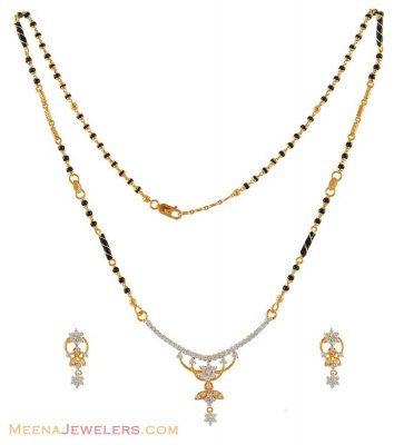 22K Fancy Mangalsutra Set ( Gold Mangalsutra Sets )