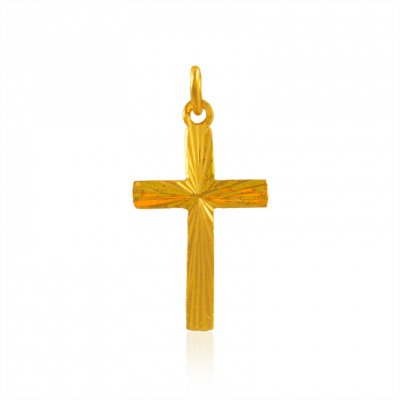 22 Karat Gold Cross Pendant  ( Jesus Cross Pendants )