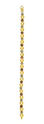 Gold Three Tone Bracelet(22k) ( Ladies Bracelets )