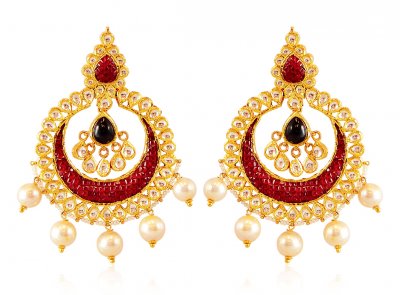 22K Gold Chand bali ( Exquisite Earrings )