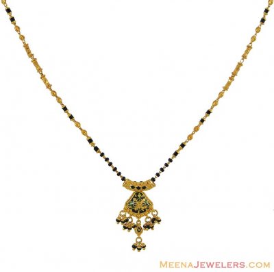 Meenakari Mangalsutra (22K Gold) ( MangalSutras )