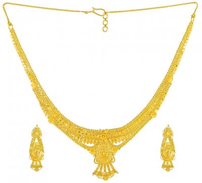 Gold Necklace and Earrings Set ( Light Sets )