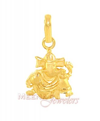 Ganesh Pendant (22K Gold) ( Ganesh, Laxmi and other God Pendants )