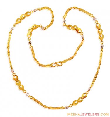 Gold Designer Linked Chain ( 22Kt Gold Fancy Chains )