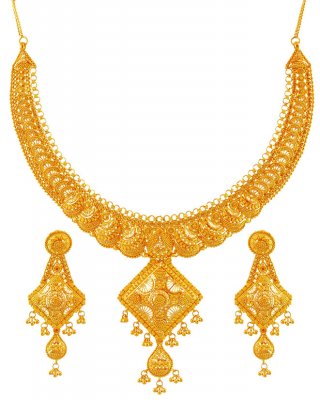 22Kt Gold Necklace Set ( 22 Kt Gold Sets )