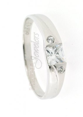 18Kt White Gold Ladies Ring ( Ladies White Gold Rings )