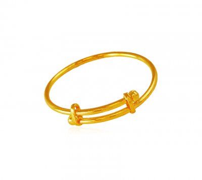 22Kt Gold Adjustable Kids Kada 1PC ( Baby Bangles )