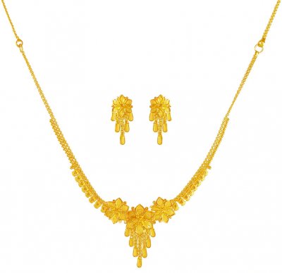 22 Karat Gold Necklace Set ( Light Sets )