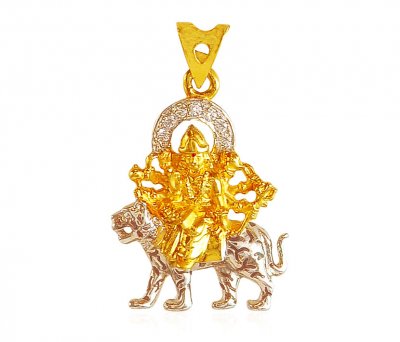 22k Gold Ambe Maa Pendant ( Ganesh, Laxmi and other God Pendants )