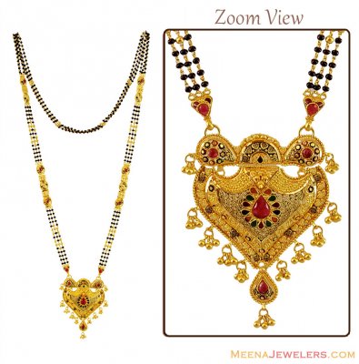 22k Fancy Long Meena Mangalsutra ( MangalSutras )