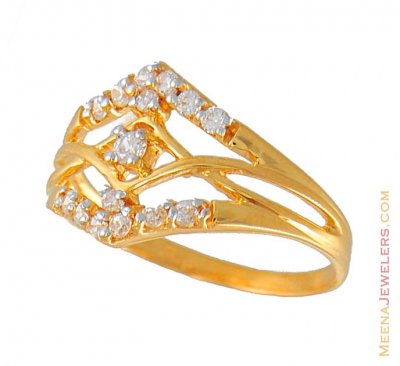 22Kt Gold Ladies Ring ( Ladies Signity Rings )