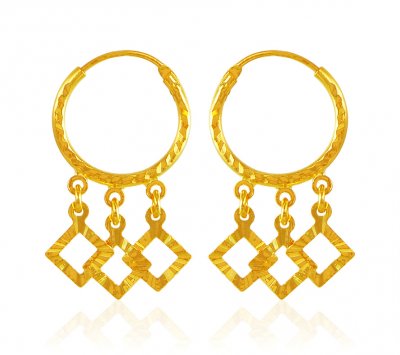 Hoop Earrings 22Kt Gold ( Hoop Earrings )