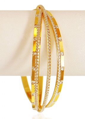 22k Gold  Two Tone Kada ( Two Tone Bangles )