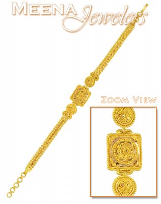 22Kt Gold Filigree Work Bracelet ( Ladies Bracelets )