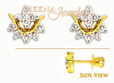 Genuine Diamond Earrings ( Diamond Earrings )