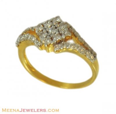 Designer Gold Diamond Ring  ( Diamond Rings )