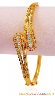 22k signity gold bangle ( Stone Bangles )