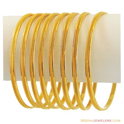 22k Gold Bangles Set (4 Pcs) ( Set of Bangles )