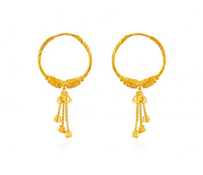 Bali Earrings Gold ( Hoop Earrings )