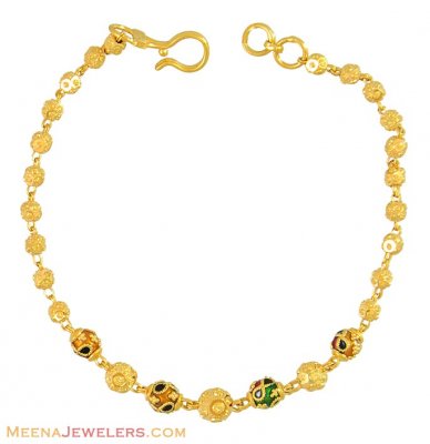 Gold Ball Bracelet (22Kt) ( Ladies Bracelets )