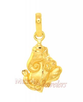 Gold Ganesh Pendant ( Ganesh, Laxmi and other God Pendants )