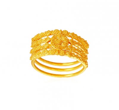 Gold Spiral Ring ( Ladies Gold Ring )