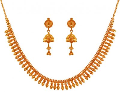 22K Gold Necklace Set ( Light Sets )