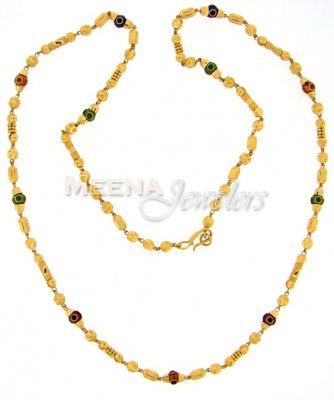 22 Kt Gold Fancy Long Chain ( 22Kt Gold Fancy Chains )