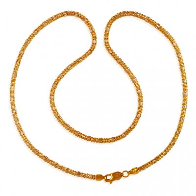 22K Fancy Gold Chain  ( 22Kt Gold Fancy Chains )