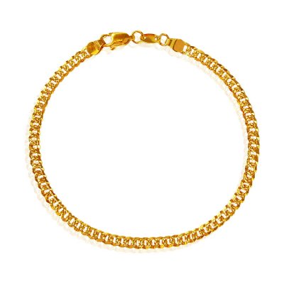 22Kt Gold Men Bracelet ( Men`s Bracelets )