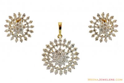 Genuine Diamond Pendant Set  ( Diamond Pendant Sets )