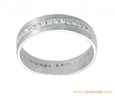 18Kt White Gold Band ( Wedding Bands )