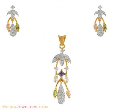 22kt Gold Fancy Pendant Set ( Fancy Pendant Set )