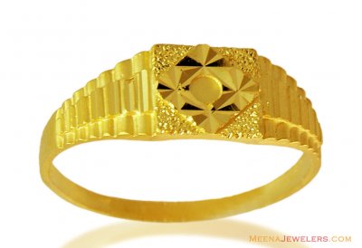 22k Gold Mens  Ring  ( Mens Gold Ring )