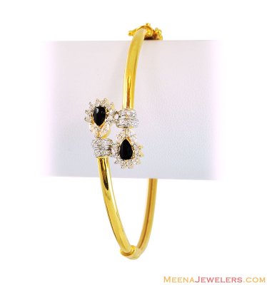 22Kt Gold Signity Bangle ( Stone Bangles )