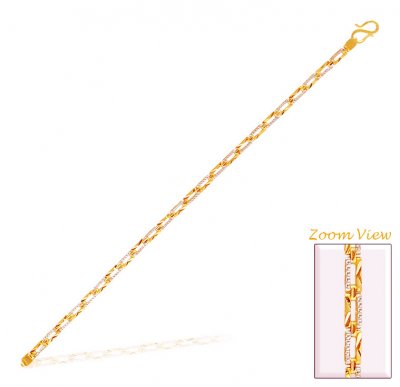 Linked Style Mens Gold Bracelet ( Men`s Bracelets )